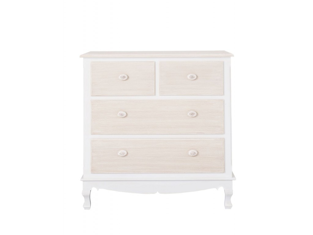 Juliette Shabby Chic White Vintage 2+2 Chest of Drawers